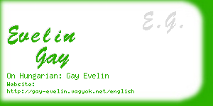 evelin gay business card